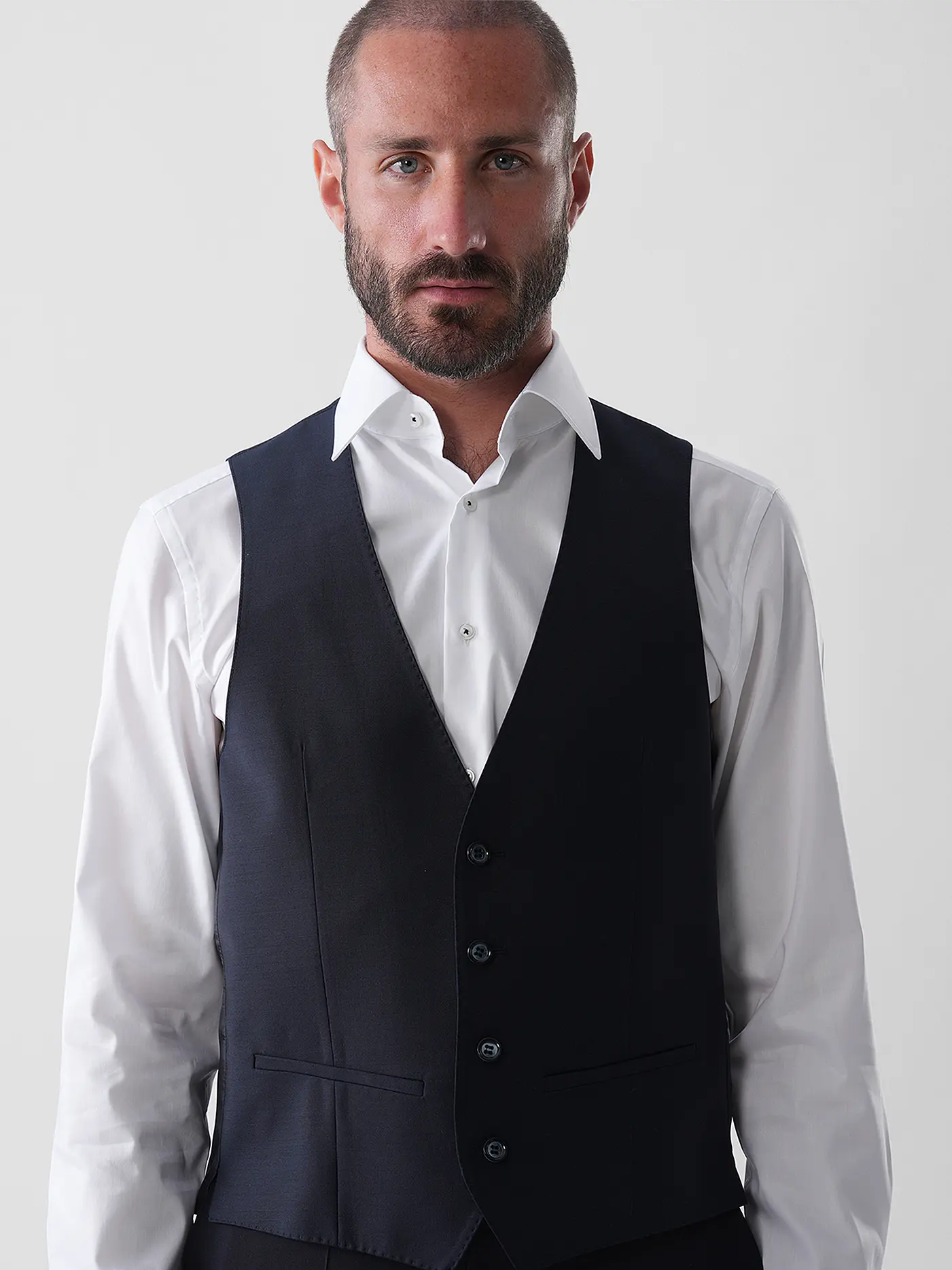 ROY ROBSON | Anzugweste Modern Fit | blau